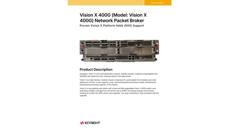 Vision X 400G (Model: Vision X 400G) Network Packet Broker